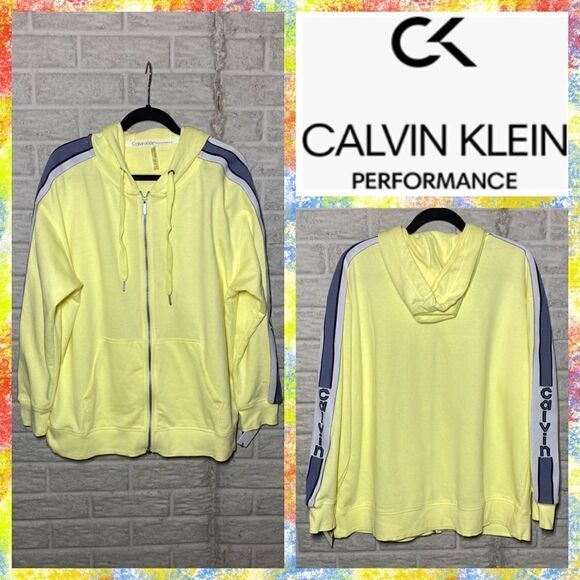 NWT MSRP $89 Calvin Klein Performance Zip Up Hoodie Women's Size 2X - Picture 1 of 6